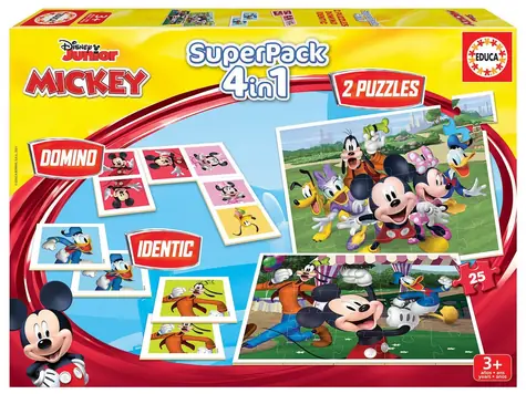 EDUCA Soubor her Mickey a přátelé 4v1 / od 3 let