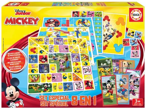 EDUCA Soubor her Mickey a přátelé 8v1 / od 3 let