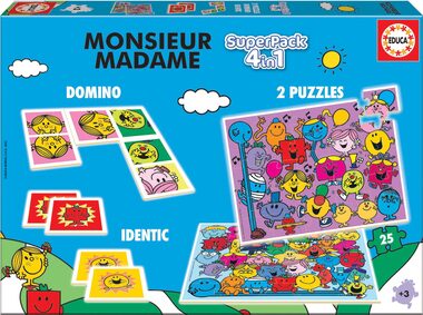 EDUCA Soubor her Monsieur Madame 4v1 / od 3 let