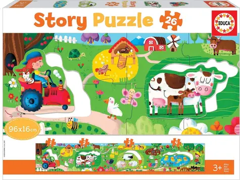 EDUCA Story puzzle Farma / 26 dílků / od 3 let