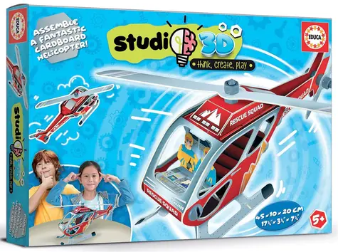 EDUCA Studio 3D model Záchranářský vrtulník / 50 dílků / od 5 let