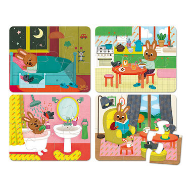 Vilac Dřevěné puzzle Dům / od 2 let