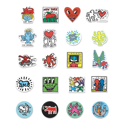 Vilac Dřevěné magnetky Keith Haring / od 2 let