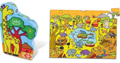 Vilac Dřevěné puzzle Savana / od 4 let