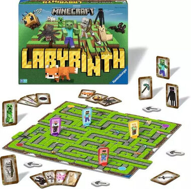 Ravensburger Minecraft Labyrinth / Délka hry: 20 minut / Počet hráčů: 2-4 / od 7 let