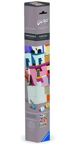 Ravensburger Creart Barevné domy / Malování na plátno / od 8 let