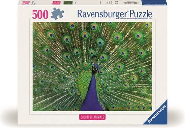 Ravensburger Puzzle: Majestátní páv / 500 dílků / od 12 let 