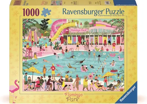 Ravensburger Puzzle: Radovánky u bazénu / 1000 dílků / od 14 let