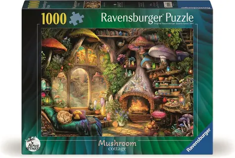 Ravensburger Puzzle: Houbová chaloupka / 1000 dílků / od 14 let