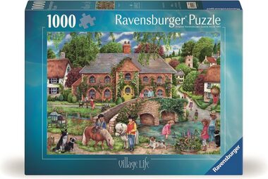 Ravensburger Puzzle: Život na vesnici / 1000 dílků / od 14 let