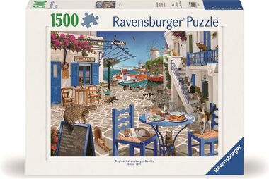 Ravensburger Puzzle: Kočky na Mykonosu / 1500 dílků / od 14 let