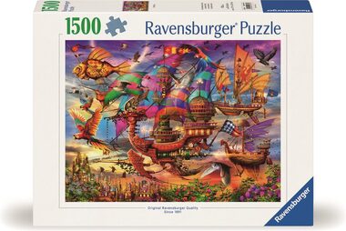 Ravensburger Puzzle: Mystická létající loď / 1500 dílků / od 14 let