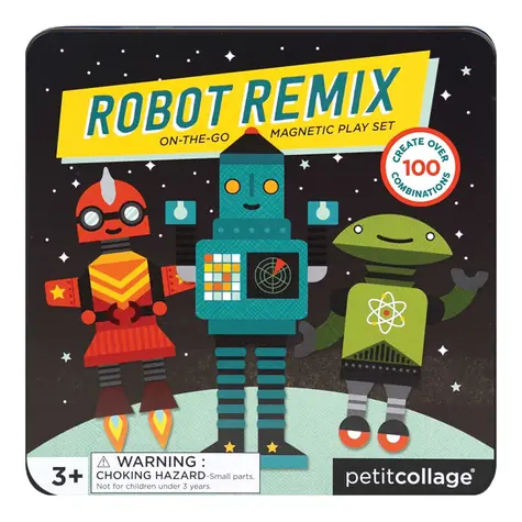 Petit Collage Magnetická hra Roboti / od 3 let