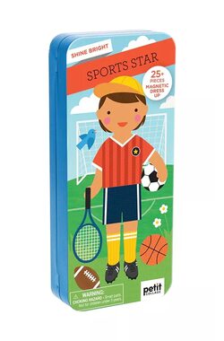Petit Collage Magnetické puzzle Sportovec / od 3 let