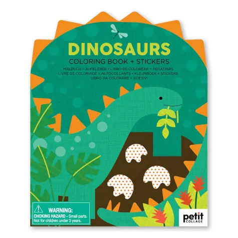 Petit Collage Omalovánka se samolepkami dinosauři / od 4 let