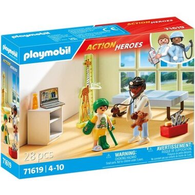 Playmobil® Action Heroes 71619 Pediatr s plyšovým medvídkem / Počet dílků: 28 / od 4 let