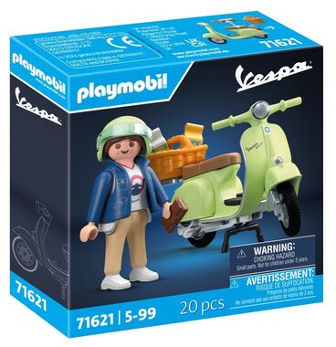 Playmobil® Licensed Vehicles 71621 1969 Vespa 150 Sprint Veloce, světle zelená / Počet dílků :20 / od 5 let