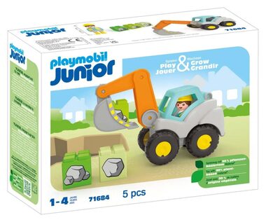 Playmobil® Junior 71684 Lžícový bagr / Počet dílků: 5 / od 1 roku