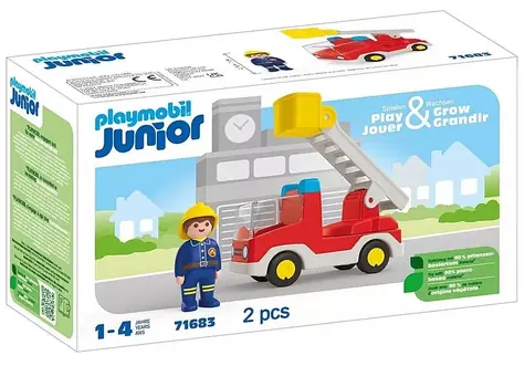 Playmobil® Junior 71683 Hasičské auto / Počet dílků: 2 / od 1 roku