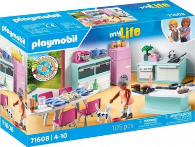 Playmobil® My Life 71608 Kuchyň s jídelním koutem / Počet dílků: 105 / od 4 let