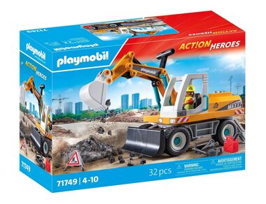 Playmobil® City Action 71749 Velký bagr / Počet dílků: 32 / od 4 let