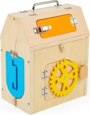 Bigjigs Toys Activity board Domeček / od 12 měsíců