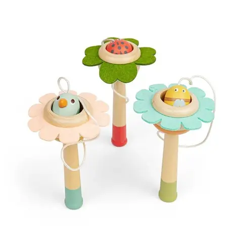 Bigjigs Toys Ball Catcher / Květina s míčkem Ptáček / od 3 let