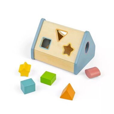 Bigjigs Toys Domeček vkládání tvarů / od 12 měsíců