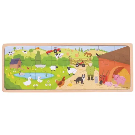 Bigjigs Toys Puzzle Na farmě / 24 dílků / od 2 let