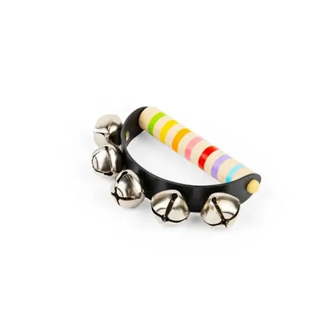 Bigjigs Toys Rolničky s dřevěnou rukojetí / od 0 let