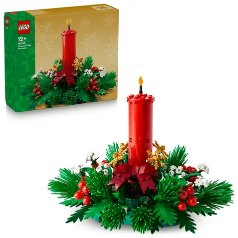 LEGO® Iconic 40743 Vánoční dekorace na stůl / Počet dílků: 433 / od 12 let