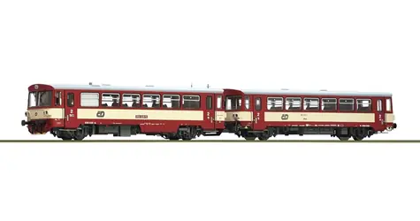 Roco 7700022 Dieselový motorový vůz 810 328-5 s přípojným vozem Btax ČD / měřítko H0 (1:87) / délka 322mm / rádius 358mm