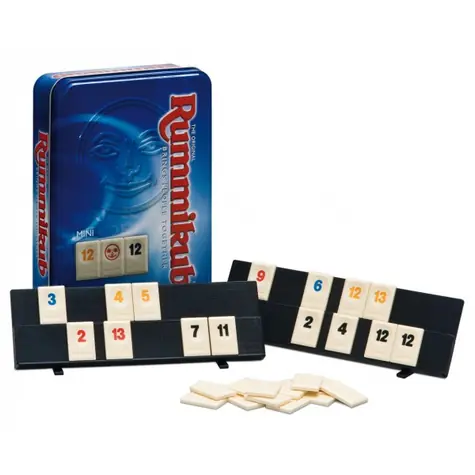 Piatnik Rummikub Mini - plechovka / Délka hry: 20 minut / Počet hráčů: 2-4 / od 7 let 