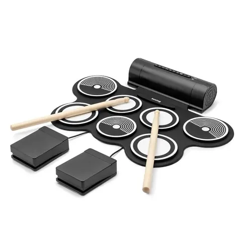 Huslog Elektronické bicí / 2x 3 W / USB-C / 3.5 mm jack