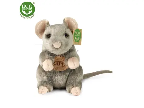 Rappa Plyšová myš sedící 16 cm / ECO-FRIENDLY / od 0 let