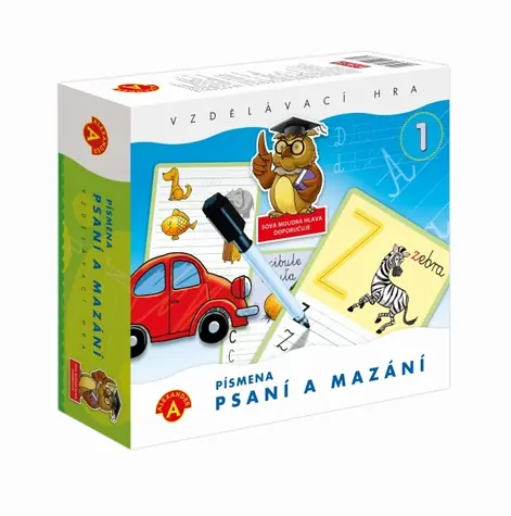 Alexander Psaní a mazání 1 písmena / doba hry: 20 min. / počet hráčů: 1 / od 5 let