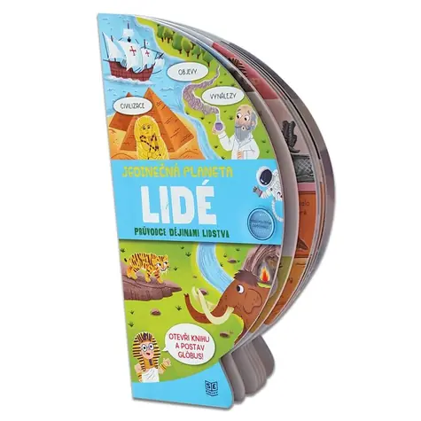 Pexi Knížka rozkládací glóbus - Lidé / od 6 let