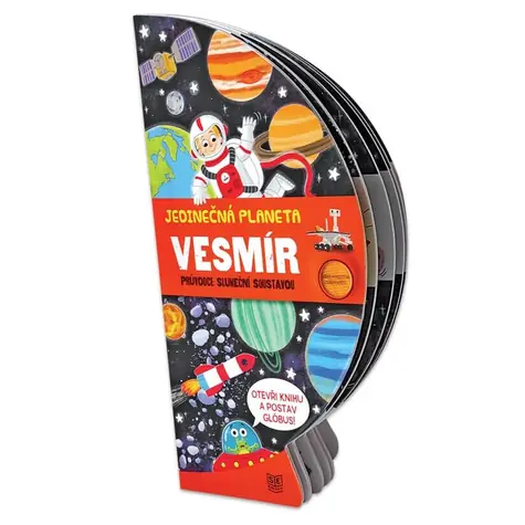 Pexi Knížka rozkládací glóbus - Vesmír / od 6 let