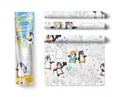 Pexi Malovací ubrusy 3 ks - Veselí tučňáci (Funny Penguins) / od 3 let