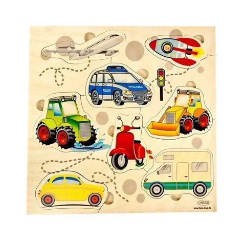 Hess Vkládací puzzle Vozidla / 8 dílků / od 12 měsíců