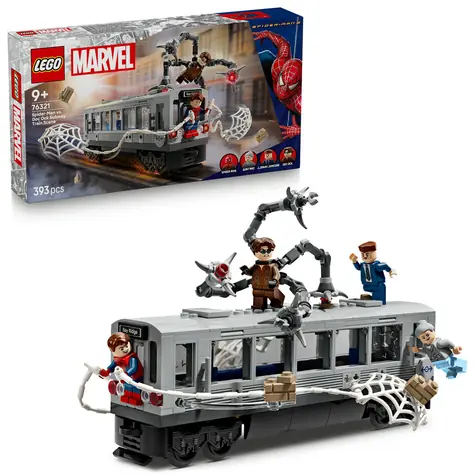 LEGO® Marvel 76321 Spider-Man vs. Doc Ock: Scéna v metru / Počet dílků: 393 / od 9 let