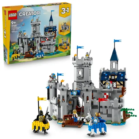 LEGO® Creator 3 v 1 31168 Středověký hrad a rytíři na koních / Počet dílků: 1371 / od 9 let