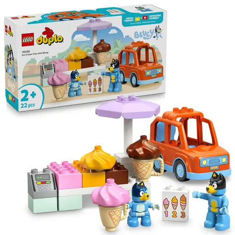 LEGO® DUPLO® 10458 Bluey a výlet na zmrzlinu / Počet dílků: 22 / od 2 let