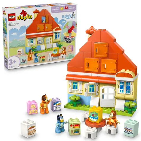 LEGO® DUPLO® 10459 Dům Bluey a paměťová hra / Počet dílků: 83 / od 3 let