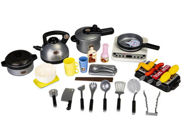 ECOTOYS Sada kuchyňského nádobí se sporákem / od 3 let