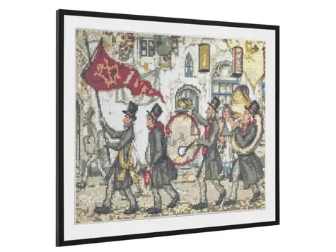 GRAFIX Diamantové malování Fanfára / 50x40 cm 