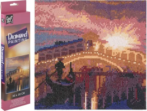 GRAFIX Diamantové malování Most Ponte di Rialto / 30x30 cm