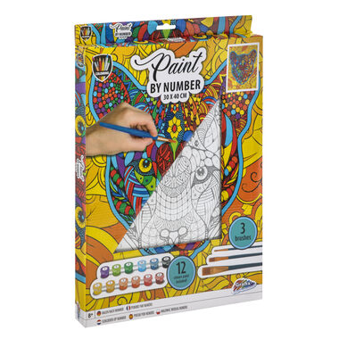 GRAFIX Malování podle čísel na plátno Tygr 30x40 cm / od 8 let