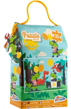 GRAFIX Puzzle Dinosauří oslava / 30 dílků / od 3 let
