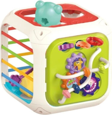 CHIPOLINO Motorická kostka 6v1 / od 18 měsíců